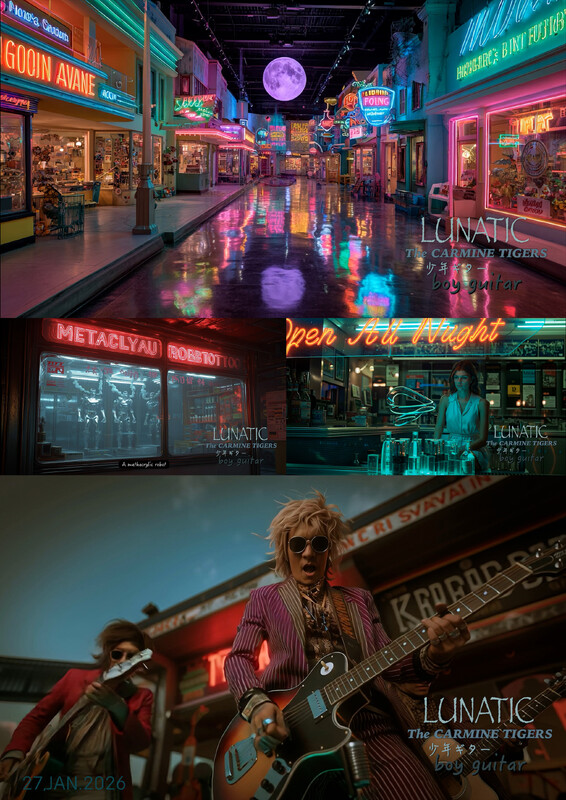 LUNATIC / The_CARMINE_TIGERS /// boy_guitar